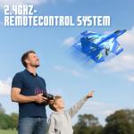 4DRC Foam RC Plane for Kids Adults, Remote Control Airplane RC Jet Helicopter Drone Plane for Kids Adults Beginner, Easy to Fly RC Fighter, Remote Control Aircraft with Automatic Balance Gyro