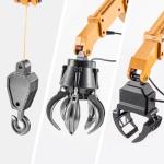 YAZHIYI 26CH Remote Control Dump Truck, 4 in 1 RC Dump Truck Wood Grabber Toy, Heavy Duty Construction Toys Vehicle, Birthday Gifts Ideas for Kids Adults, 1/14 Scale Trucks