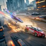 Rumdout RC Plane for Water Land & Air, Amphibious Tri-Phibian Aircraft, 6CH brushless Powered RC Airplane That can Fly Against The Wind, 2.4GHz RTF Airplane (red)