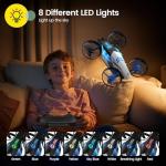 Holy Stone HS210T Drones for Kids, 2 IN1 MINI Indoor Drone with Land & Fly Mode, Four Posture Deformations RC Quadcopter with 3D Flip, Auto Hovering, Christmas Birthday Toy Gift for Boys and Girls