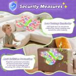 FUNPX LED RC Drone for Kids 6+, Christmas Birthday Gift for Boys & Girls with Remote Batteries, 360° Flips, 3 Speed Modes, 45 Min Flight Indoor and Outdoor Flying Toy - Green Purple