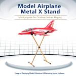 FMS Rc Airplane Stand Model Airplane X Display Stand/Holder V2 - Gold