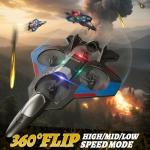 4DRC RC Planes Remote Control Airplanes for Kids 8-12 12-16, Foam Remote Control Planes for Kids Adults Beginners, Remote Control Helicopter Fighter Jet Drones for Kids Adults, 360° Flip Easy to Fly