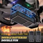 4DRC RC Planes Remote Control Airplanes for Kids 8-12 12-16, Foam Remote Control Planes for Kids Adults Beginners, Remote Control Helicopter Fighter Jet Drones for Kids Adults, 360° Flip Easy to Fly