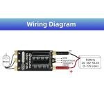 SEQURE 5-12S Brushless ESC Bidirectional Electric Speed Controller Dual Way ESC AM32 for RC Car Tank Boat Support 128KHz PWM Frequency