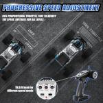 Scientoy 1/14 RC Cars Fast 50 KPH, 4WD Offroad RC Truck with 60 Mins Runtime, All Terrain High Speed Remote Control Car with 2 Rechargeable Batteries 2000 mAh, RC Cars for Adults and Boy Gifts