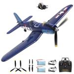 rcxsuv VOLANTEX F4U Corsair 4 Channel - Remote Control Airplane with 3 Flight Modes & XPilot Stabilization, 2.4G RC Airplane for Adults Beginner, One Key Aerobatic
