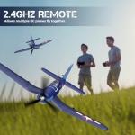 rcxsuv VOLANTEX F4U Corsair 4 Channel - Remote Control Airplane with 3 Flight Modes & XPilot Stabilization, 2.4G RC Airplane for Adults Beginner, One Key Aerobatic