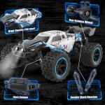 Scientoy 1/14 RC Cars Fast 50 KPH, 4WD Offroad RC Truck with 60 Mins Runtime, All Terrain High Speed Remote Control Car with 2 Rechargeable Batteries 2000 mAh, RC Cars for Adults and Boy Gifts