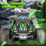 1:16 Scale All Terrain Fast RC Cars, 40KM/H High Speed 4WD Remote Control Car with 2 Rechargeable Batteries, 4X4 Off Road Monster Truck, 2.4GHz Electric Vehicle Toys Gifts for Kids and Adults