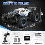 Scientoy 1/14 RC Cars Fast 50 KPH, 4WD Offroad RC Truck with 60 Mins Runtime, All Terrain High Speed Remote Control Car with 2 Rechargeable Batteries 2000 mAh, RC Cars for Adults and Boy Gifts