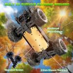 1:16 Scale All Terrain Fast RC Cars, 40KM/H High Speed 4WD Remote Control Car with 2 Rechargeable Batteries, 4X4 Off Road Monster Truck, 2.4GHz Electric Vehicle Toys Gifts for Kids and Adults