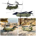 Dodoore Remote Control Helicopter, S026H Military Transport RC Helicopters with Altitude Hold, One Key Take Off/Landing, LED Light, Low Battery Reminder, Gyro, RC Army Helicopter for Beginners