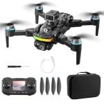 Remote with Screen Drone with Camera for Adult,1080P RC Drone with Flashing Lights,Smart Obstacle Avoidance FPV for Beginners with 8G Flashdrive and Card Reader