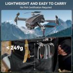 Skyvoyant Drone with Camera - Foldable Brushless Motor Drone for Adults/Kids, 1080P HD RC quadcopter. Waypoint Fly, Altitude Hold, One Key Take Off/Landing, Gesture Selfie, 3D Flip, Long Flight Time