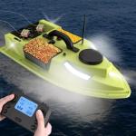 HawJReng GPS RC Bait Boat for Fishing - 500m Range, Auto Return & Cruise, 4.4lbs Capacity, Dual 5200mAh, Waterproof for Carp/Catfish