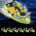 HawJReng GPS RC Bait Boat for Fishing - 500m Range, Auto Return & Cruise, 4.4lbs Capacity, Dual 5200mAh, Waterproof for Carp/Catfish