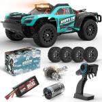 Hosim 1/14 RTR Brushless RC Cars for Adults Fast 50mph, Short-Course RC Trucks 4x4 All Terrain Off Road Electric Hobby RC Monster Trucks Waterproof High Speed Remote Control Car with 3S Battery