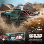 Hosim 1/14 RTR Brushless RC Cars for Adults Fast 50mph, Short-Course RC Trucks 4x4 All Terrain Off Road Electric Hobby RC Monster Trucks Waterproof High Speed Remote Control Car with 3S Battery