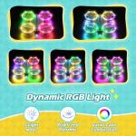 FUNPX LED RC Drone for Kids 6+, Christmas Birthday Gift for Boys & Girls with Remote Batteries, 360° Flips, 3 Speed Modes, 45 Min Flight Indoor and Outdoor Flying Toy - Blue Yellow