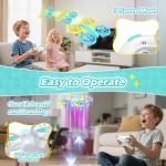FUNPX LED RC Drone for Kids 6+, Christmas Birthday Gift for Boys & Girls with Remote Batteries, 360° Flips, 3 Speed Modes, 45 Min Flight Indoor and Outdoor Flying Toy - Blue Yellow