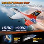 DEERC F-16 Style RC Airplane (X-62A Vista), 4-Channel Remote Control Jet with 6-axis Gyro Stabilizer EPP RTF Hobby Glider Aircraft Plane Easy to Fly for Adults Boys