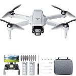 GPS Drone with Dual 4K UHD Cameras for Beginners, Adults & Kids, Brushless Motor, WiFi FPV, Under 249g, SD Card Slot (Card Not Included), 50-Min Flight, 2,625ft Range, Auto Return, 5G Transmission, Altitude Hold, Foldable — RC Quadcopter Gift