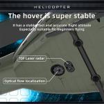 NBJIALIN RC ERA C032 UH-1 Huey Helicopter - Remote Control Helicopters for Adult, 1/48 Sacle 2.4G 6CH Gyro Stabilized Aircraft with Altitude Hold & Optical Flow,3D Stunt Drone (Green)