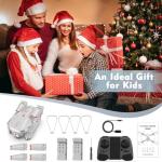 Mini drone for Kids,Drones with Camera for Adults,Kids Drone with Gesture Control, One Key Start/Land, 3D Flips, Waypoints Fly, Headless Mode, 1080P HD FPV Foldable RC Quadcopter Toys Gifts for Boys