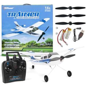 Top Race 3-Channel RC Airplane for Kids & Adults