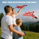 4DRC Foam RC Plane for Kids Adults, Remote Control Airplane RC Jet Helicopter Drone Plane for Kids Adults Beginner, Easy to Fly RC Fighter, Remote Control Aircraft with Automatic Balance Gyro