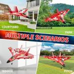 4DRC Foam RC Plane for Kids Adults, Remote Control Airplane RC Jet Helicopter Drone Plane for Kids Adults Beginner, Easy to Fly RC Fighter, Remote Control Aircraft with Automatic Balance Gyro