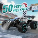 Scientoy 1:14 RC Cars 50 KM/H, High Speed 4WD All Terrain RC Truck, Offroad Remote Control Car with 60 Mins Running, Fast RC Cars for Adults with 2 2000 mAh Rechargeable Batteries,Gifts for Teen Boys