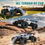 Scientoy 1:14 RC Cars 50 KM/H, High Speed 4WD All Terrain RC Truck, Offroad Remote Control Car with 60 Mins Running, Fast RC Cars for Adults with 2 2000 mAh Rechargeable Batteries,Gifts for Teen Boys