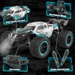 Scientoy 1:14 RC Cars 50 KM/H, High Speed 4WD All Terrain RC Truck, Offroad Remote Control Car with 60 Mins Running, Fast RC Cars for Adults with 2 2000 mAh Rechargeable Batteries,Gifts for Teen Boys