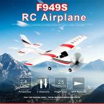 GoolRC WLtoys F949S RC Airplane, 2.4Ghz 3CH RC Plane with Gyroscope, EPP Remote Control Airplane, Easy to Fly RC Aircraft with 3 Batteries