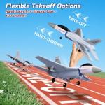 DEERCF16 Fighting Falcon RC Plane,3CH Remote Control Airplane Fighter Toys,2.4GHz 6-axis Gyro Stabilizer RTF Glider Aircraft Plane with 2 Batteries,Easy to Fly for Beginners Kids Adults