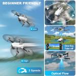 GPS Drone with Camera for Adults, 2K HD GPS Drones with Auto Return, Follow Me, Circle Fly, Waypoint Fly, Optical Flow, Brushless Motor, Foldable 5G Transmission FPV Quadcopter