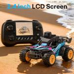 RC Truck with Camera, 2.4GHz FPV Remote Control Car with 2.4" LCD Screen, RC Car with 45° Adjustable Camera, 2 Speeds Modes, Alloy Body, Remote Control Off-Road Truck for Adults Kids Beginners