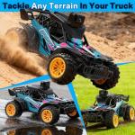 RC Truck with Camera, 2.4GHz FPV Remote Control Car with 2.4" LCD Screen, RC Car with 45° Adjustable Camera, 2 Speeds Modes, Alloy Body, Remote Control Off-Road Truck for Adults Kids Beginners