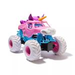 Monster Jam Sparkle Smash Remote Control Truck, 1:15 Scale, Official RC Monster Truck Toy with Pink Unicorn Design, Indoor/Outdoor Fun