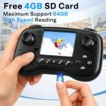 RC Truck with Camera, 2.4GHz FPV Remote Control Car with 2.4" LCD Screen, RC Car with 45° Adjustable Camera, 2 Speeds Modes, Alloy Body, Remote Control Off-Road Truck for Adults Kids Beginners