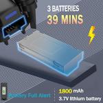 MOCVOO Drone with Dual Camera for Adults Kids, Foldable RC Quadcopter for Beginners, Toys Drone, 1080P FPV Video, 3 Batteries, Carrying Case, One Key Start, Headless Mode, Waypoints fly, 360° Flips