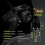 CROBOLL 1/10 Brushless Carbon Fiber RC Drift Cars for Adults with Gyro, Max 50 mph Fast RC Rally Car, 2.4Ghz All Terrain Remote Control Car 4x4 Hobby RTR RC Truck with 3S Battery