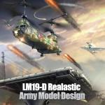 OBEST LM19-D Chinook RC Helicopter,Remote Control Military Helicopter,Twin-Propeller with Altitude Hold,One Key take Off/Landing,Army RC Toys for Boys and Military Fans