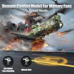 OBEST LM19-D Chinook RC Helicopter,Remote Control Military Helicopter,Twin-Propeller with Altitude Hold,One Key take Off/Landing,Army RC Toys for Boys and Military Fans