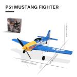 jaming RC Plane 4 Channel P-51D Mustang Fighter for Adults and Kids,4 Channel Remote Control Airplane RTF with 6-Axis Gyro,3D Aerobatics,2.4GHz Radio Controlled Aircraft for Beginners