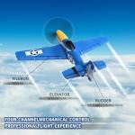 jaming RC Plane 4 Channel P-51D Mustang Fighter for Adults and Kids,4 Channel Remote Control Airplane RTF with 6-Axis Gyro,3D Aerobatics,2.4GHz Radio Controlled Aircraft for Beginners