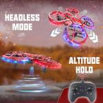 BEZGAR Mini Drone Easy to fly Beginner, LED Remote Control Drones, RC Quadcopter with Auto Hovering, 3 Speed Mode, 360° Flips Stunt, Headless Mode, Obstacle Avoidance, Birthday Gifts for Kids 8-12