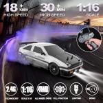High-Speed 1:16 4WD RC Drift Car with LED Lights